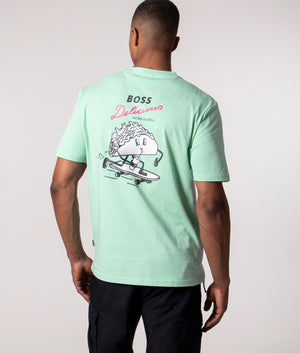 Relaxed-Fit-Cartoon-T-Shirt-Green-BOSS-EQVVS