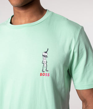 Relaxed-Fit-Cartoon-T-Shirt-Green-BOSS-EQVVS