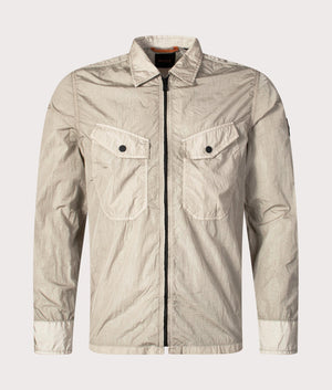 BOSS Zip Through Lovel 8 Overshirt in Grey, EQVVS. Mannequin