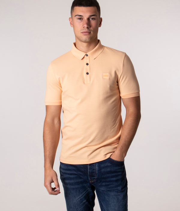 Slim Fit Passenger Polo Shirt EQVVS BOSS | Pastel Orange 