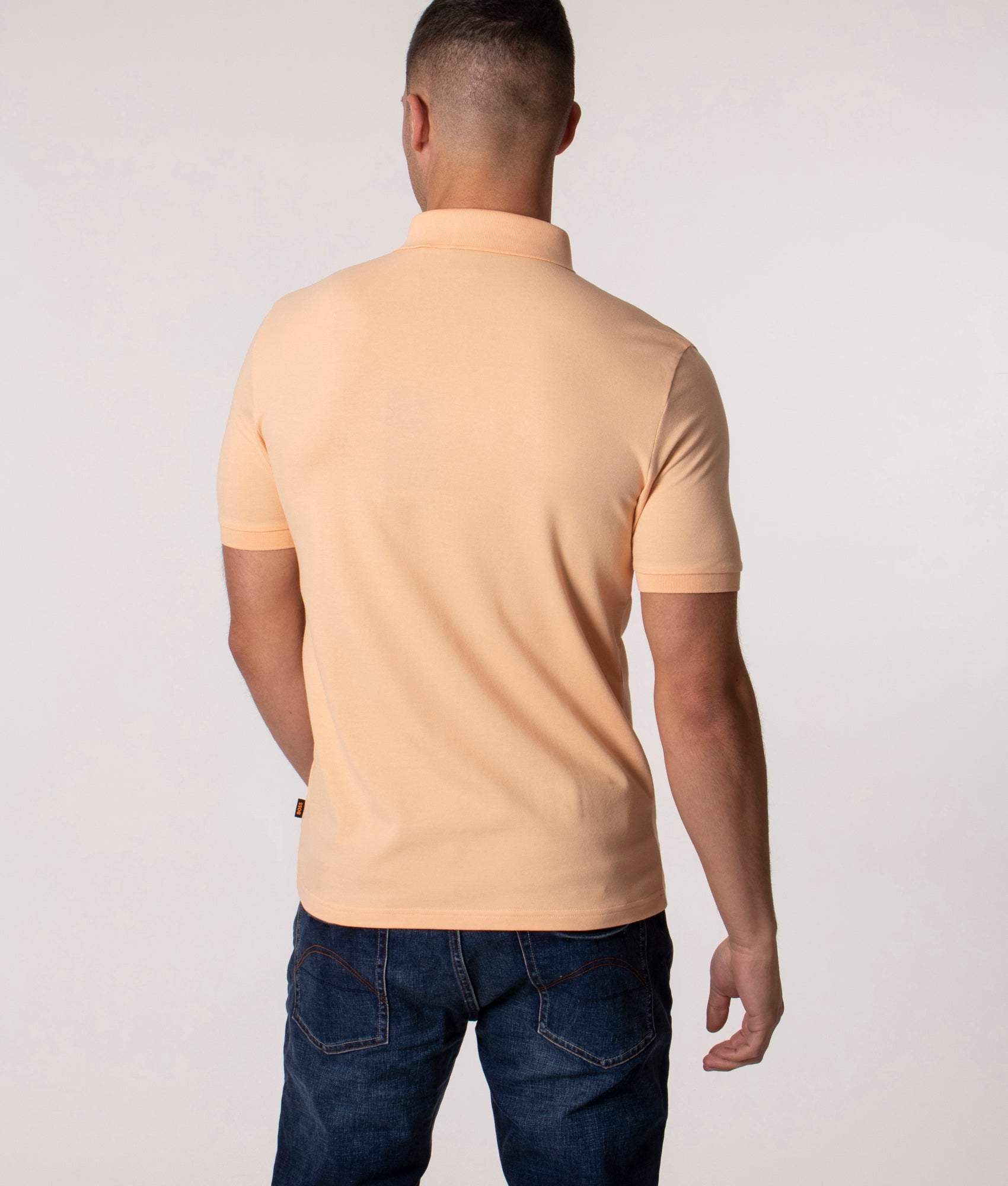 Slim Fit Passenger Polo Shirt | EQVVS | BOSS Pastel Orange