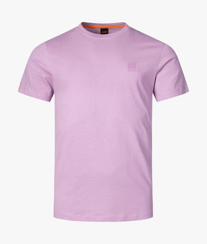 Relaxed Fit Tales T-Shirt in 536 Light/Pastel Purple, BOSS, EQVVS, Front Mannequin Shot