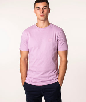 Relaxed Fit Tales T-Shirt in 536 Light/Pastel Purple, BOSS, EQVVS, Front Model Shot