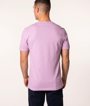 Relaxed Fit Tales T-Shirt in 536 Light/Pastel Purple, BOSS, EQVVS, Back Model Shot