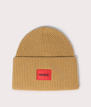 Woollen-Blend-Xaff-5-Beanie-Light/Pastel-Brown-HUGO-EQVVS