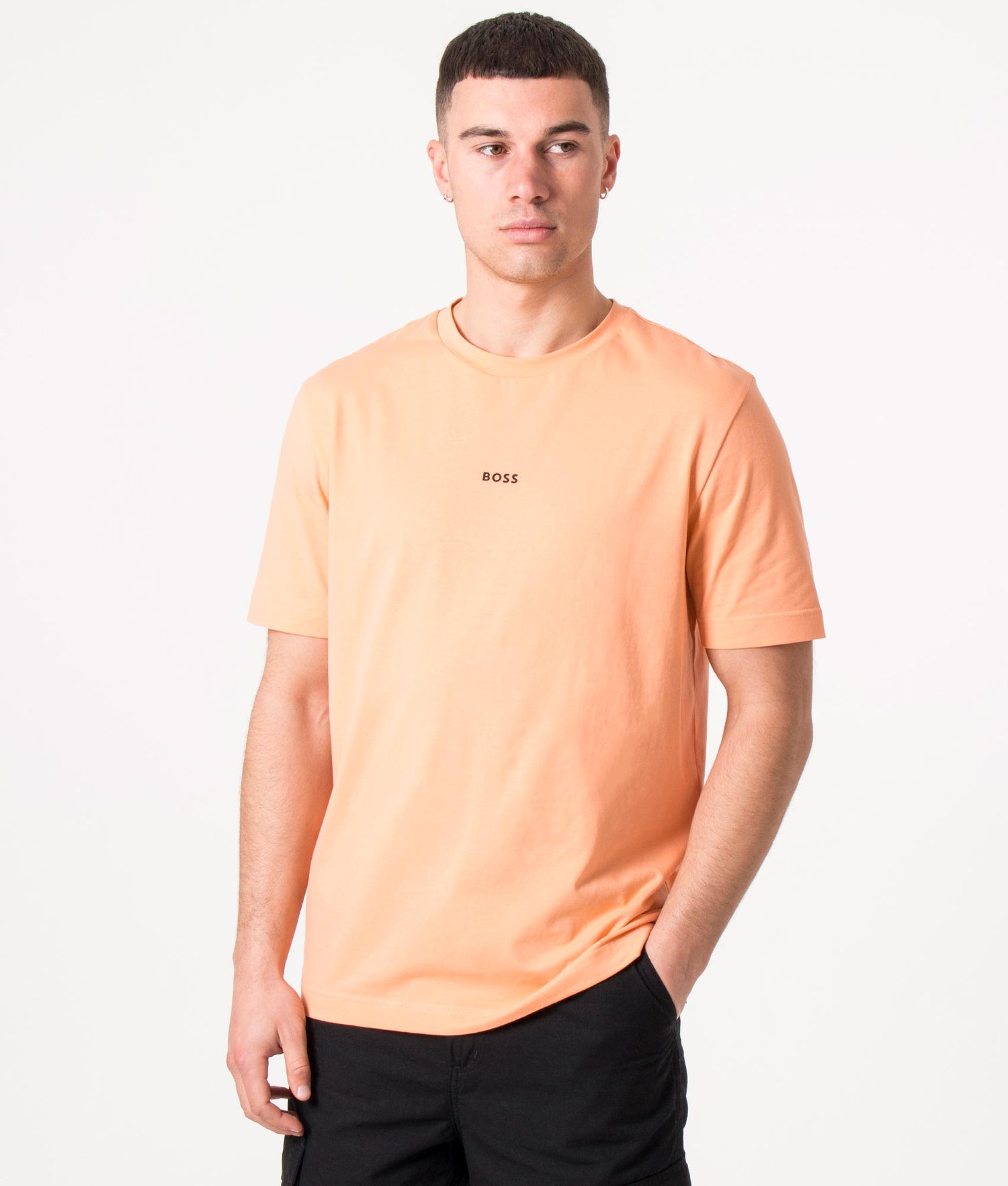 Relaxed Fit Light/Pastel T-Shirt TChup BOSS EQVVS Orange | 