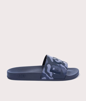 Aryeh Slid cmolg Logo Sliders Dark Blue BOSS EQVVS