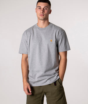 Relaxed-Fit-Chase-T-Shirt-Grey-Heather/Gold-Carhartt-WIP-EQVVS