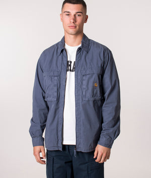 Zip-Through-Kenard-Overshirt-Storm-Blue-Carhartt-WIP-EQVVS