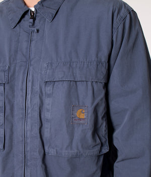 Zip-Through-Kenard-Overshirt-Storm-Blue-Carhartt-WIP-EQVVS