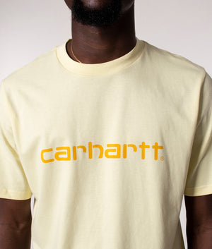 Script-T-Shirt-Soft-Yellow-Popsicle-Carhartt-WIP-EQVVS