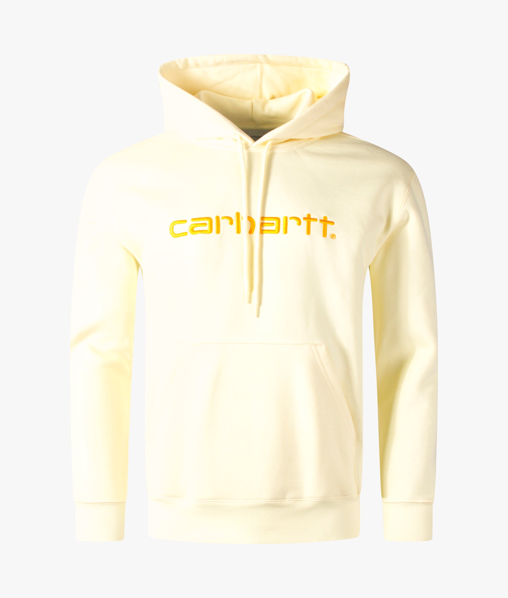 Relaxed Fit Carhartt Logo Hoodie Yellow Popsicle, Carhartt WIP