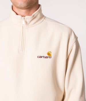 Relaxed-Fit-Quarter-Zip-American-Script-Sweatshirt-Calico-Carhartt-WIP-EQVVS