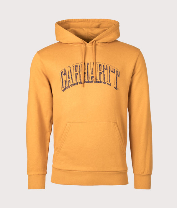 Relaxed Fit Scrawl Logo Hoodie Ochre/Enzian | Carhartt WIP | EQVVS