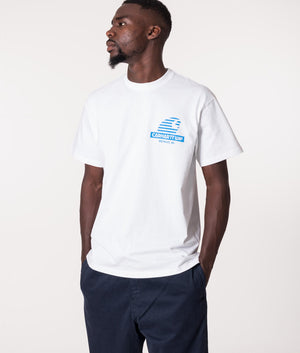 Carhartt WIP Mechanic T-Shirt in White at EQVVS. Front shot. 