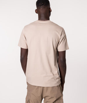 Carhartt WIP Script T-Shirt in Beige at EQVVS. Back shot. 