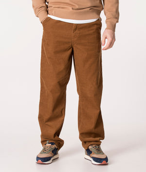 Carhartt WIP newel pant corduroy trousers in green  ASOS