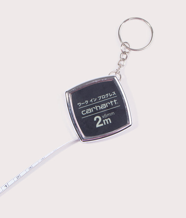 Unleash Your Potential with Measuring Tape Keychain Black/Yucca Carhartt WIP