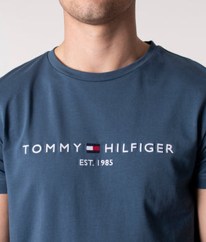 Logo-Print-T-Shirt-Charcoal-Blue-Tommy-Hilfiger-EQVVS