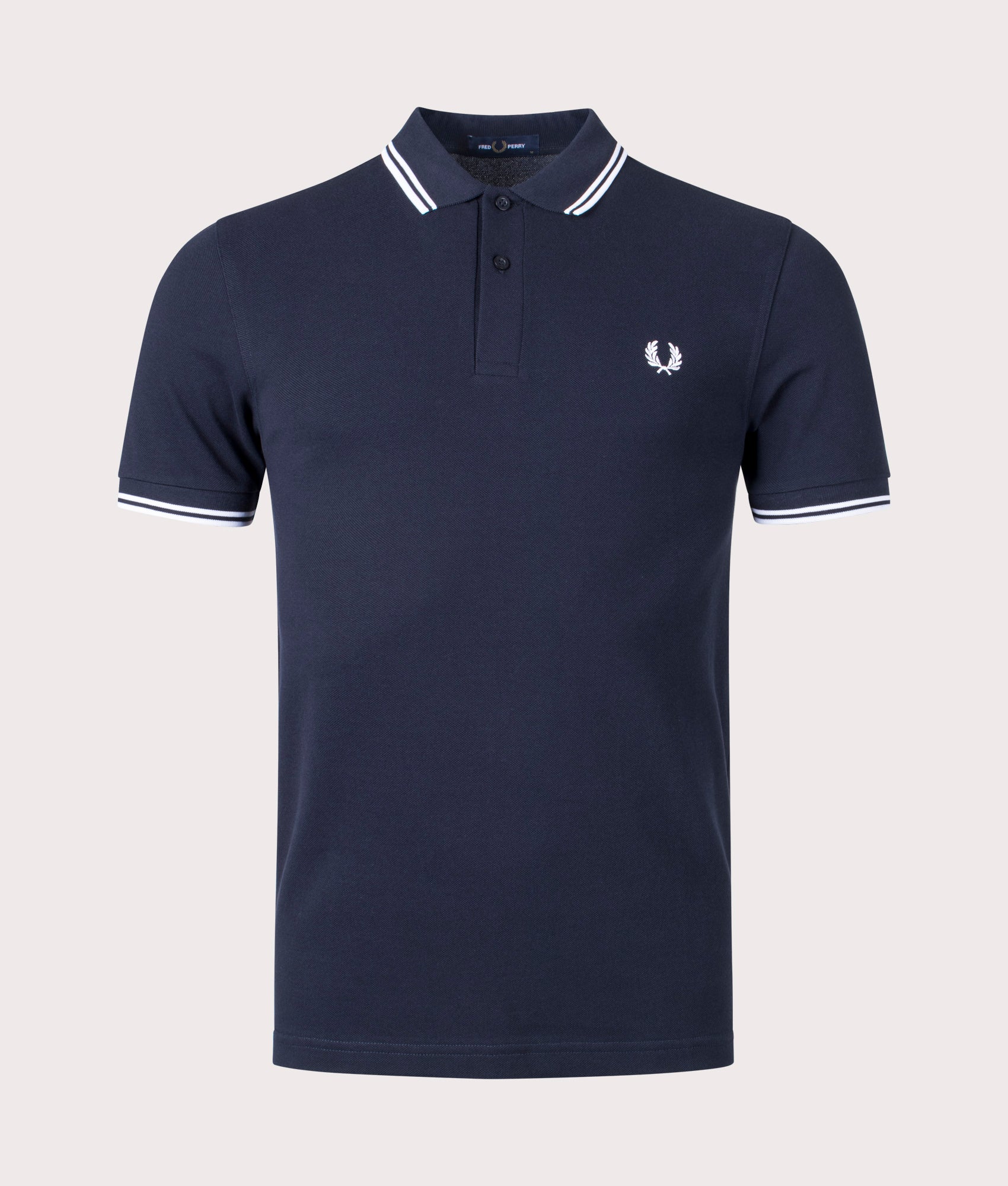 Twin Tipped Fred Perry Polo Shirt Navy/White | Fred Perry | EQVVS