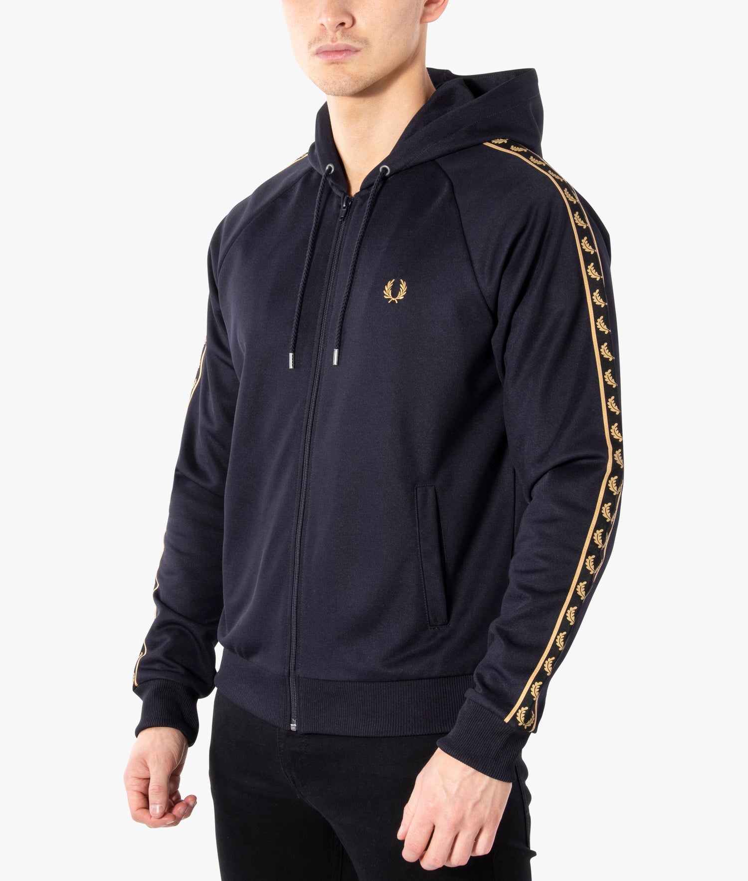 Gold Tape Hooded Track Jacket | Fred Perry | EQVVS