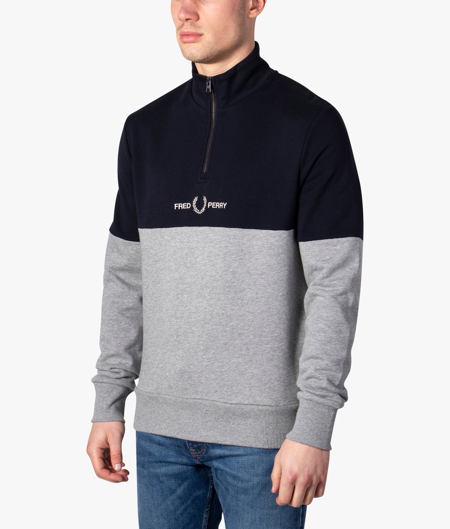 Fred perry 2024 quarter zip sweatshirt