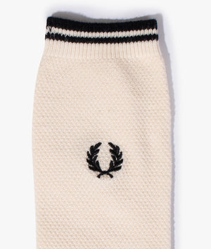 Tipped-Socks-Ecru/Black-Fred-Perry-EQVVS