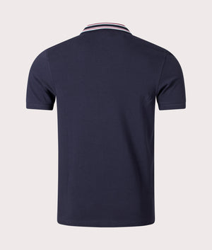 Fred Perry Striped Collar Polo Shirt in Navy, EQVVS