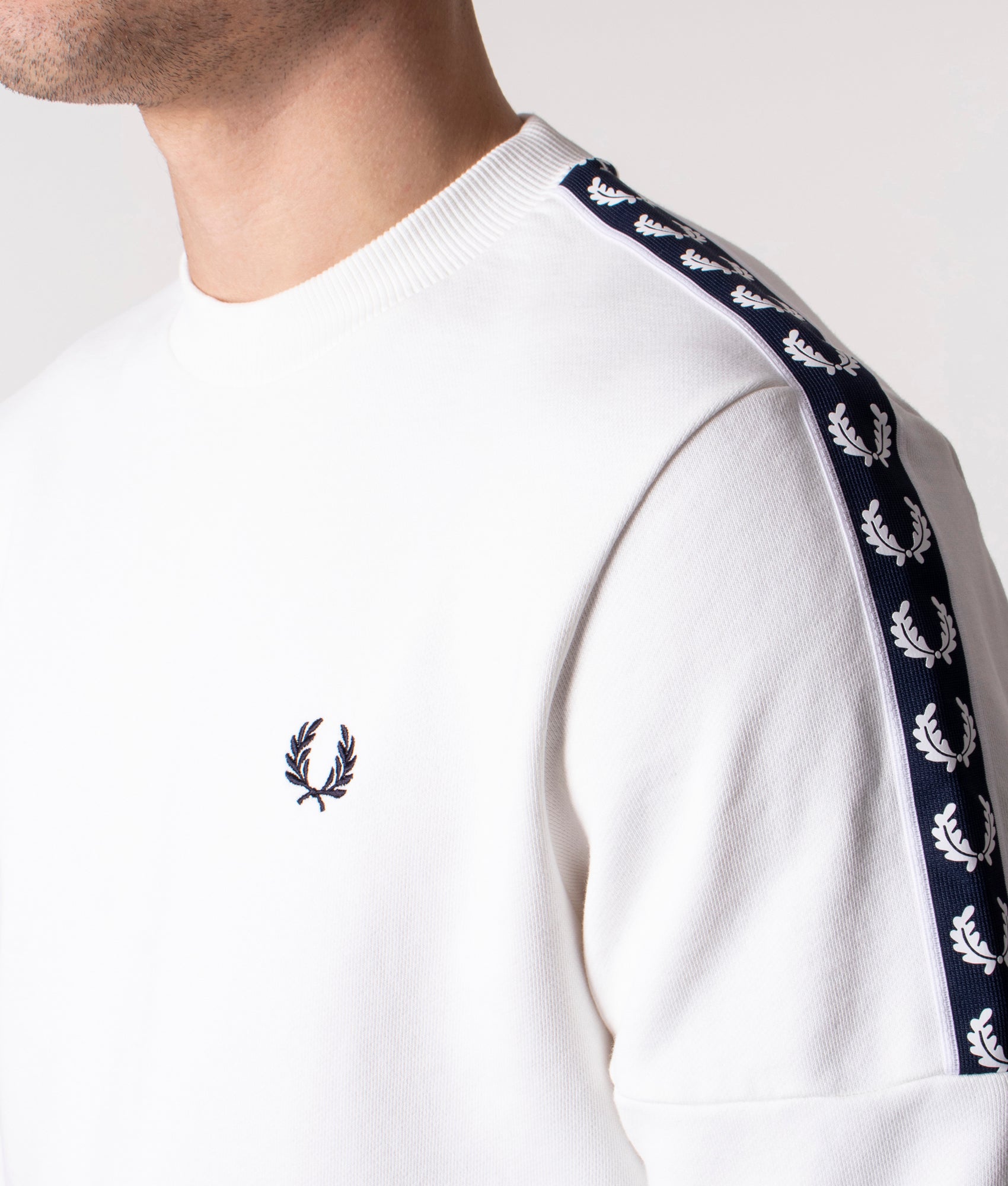 Panelled Taped Crew Neck Sweat | Fred Perry | EQVVS