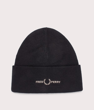 Graphic-Beanie-Black-Fred-Perry-EQVVS