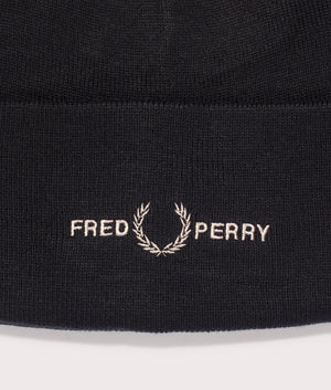 Graphic-Beanie-Black-Fred-Perry-EQVVS