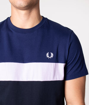 fred perry block t shirt