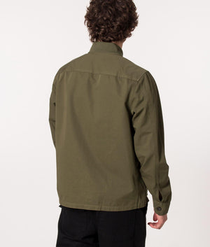 Zip Through Bomber Overshirt Uniform Green | Fred Perry | EQVVS