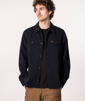 Oversized-Twill-Overshirt-Navy-Fred-Perry-EQVVS