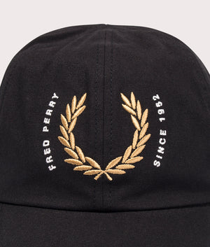 Laurel-Wreath-Canvas-Cap-Black-Fred-Perry-EQVVS