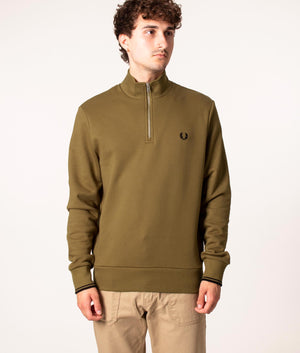 Fred perry zip outlet sweatshirt