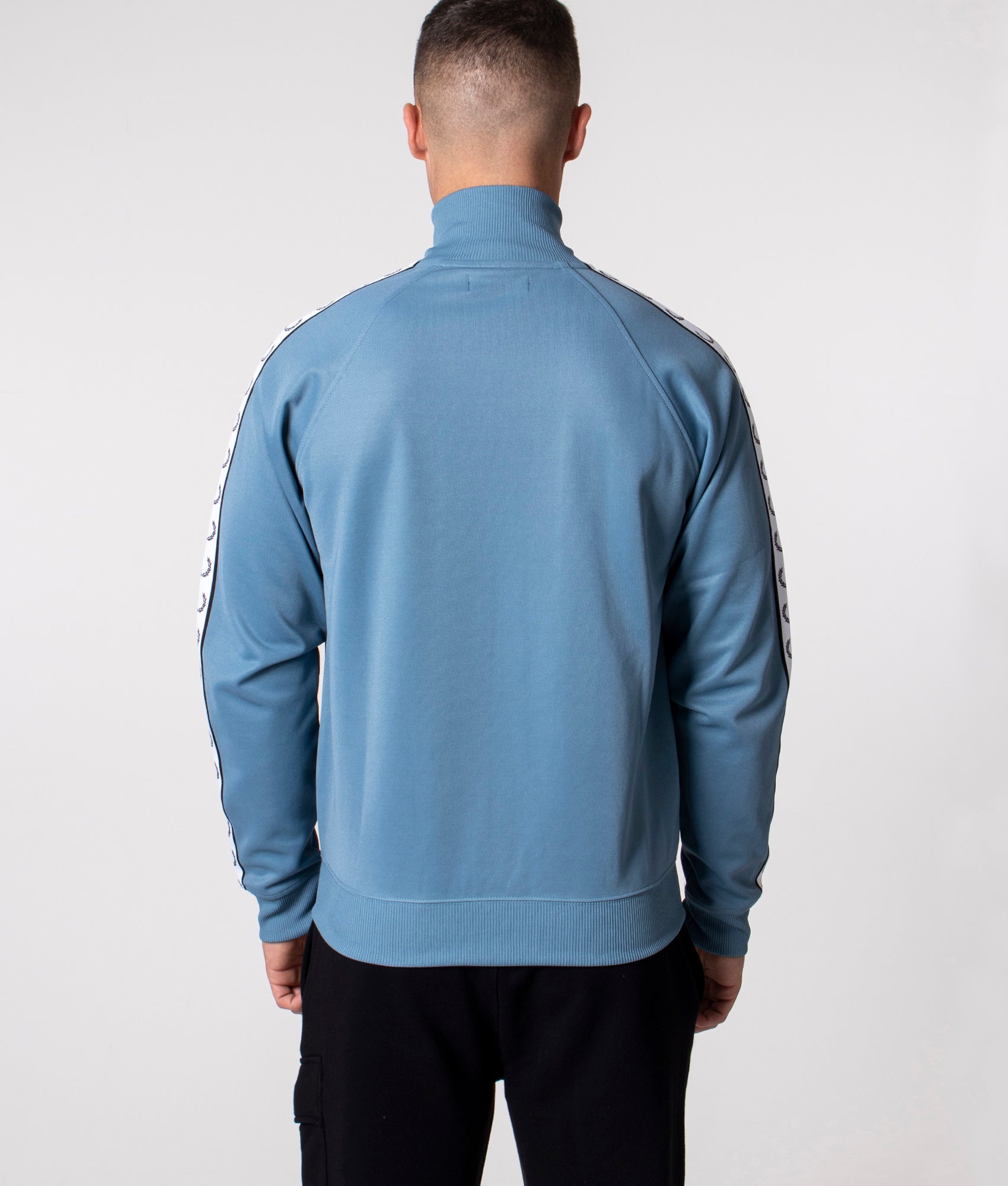 Zip Through Taped Track Top Ash Blue | Fred Perry | EQVVS