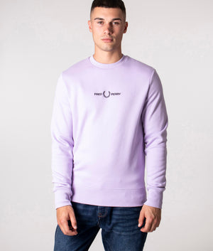 Fred perry 2024 grey pink sweatshirt