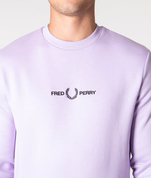 Fred perry lilac sweatshirt hotsell