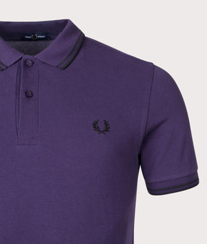 Twin-Tipped-Fred-Perry-Polo-Purpleheart/Black-Fred-Perry-EQVVS