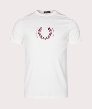 Fred Perry Circle Branding T-Shirt White, EQVVS. 