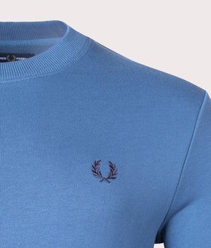 Crew-Neck-Sweatshirt-Midnight-Blue-Fred-Perry-EQVVS