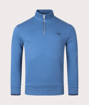 Quarter-Zip-Sweatshirt-Midnight-Blue-Fred-Perry-EQVVS