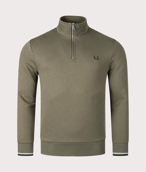 Quarter-Zip-Sweatshirt-Uniform-Green-Fred-Perry-EQVVS 