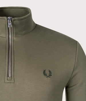 Quarter-Zip-Sweatshirt-Uniform-Green-Fred-Perry-EQVVS