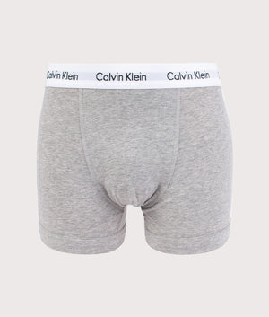 Cotton Stretch Trunks Black/White/Grey Heather | Calvin Klein | EQVVS