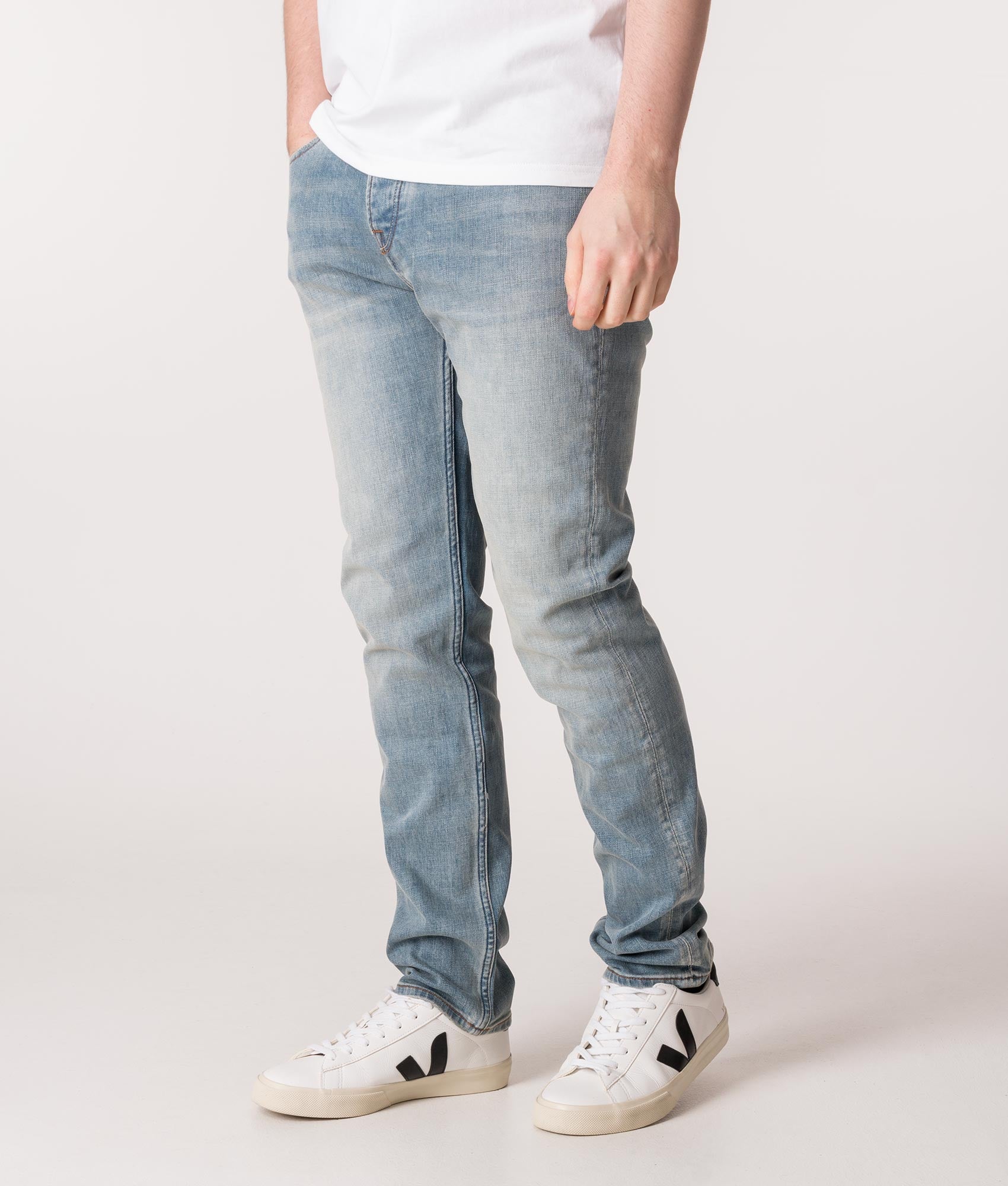 Slim Fit Erwood Washed Jeans Light Blue | Pretty Green | EQVVS