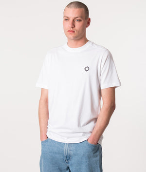 MA.STRUM Optic White Cargo Pocket T Shirt for Men
