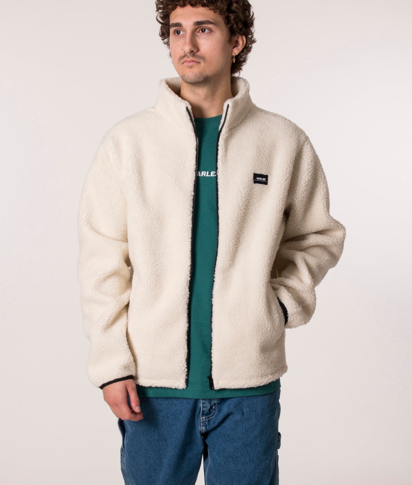 Relaxed Fit Moxey Fleece Ecru | Parlez | EQVVS