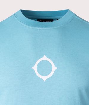 Compass-Print-T-Shirt-Sea-Blue-Ma.Strum-EQVVS